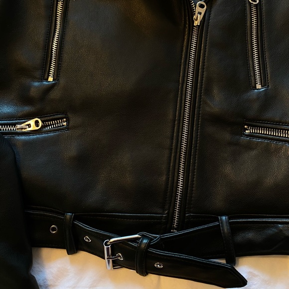 Zara Faux Leather Jacket - Picture 6 of 7